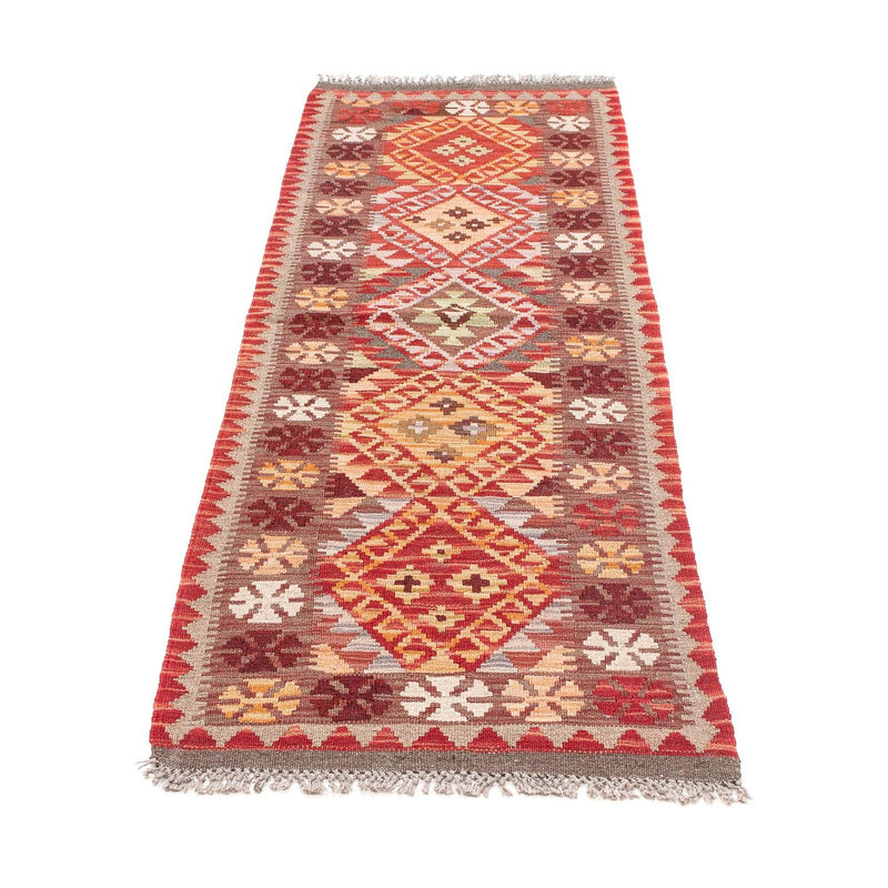 Tappeto corsia Tappeto Kelim - Splash - 183 x 58 cm - rosso