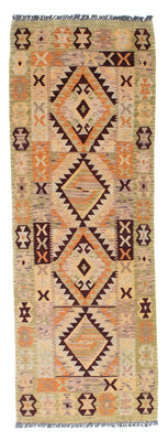 Tappeto corsia Tappeto Kelim - Orientale - 200 x 69 cm - beige