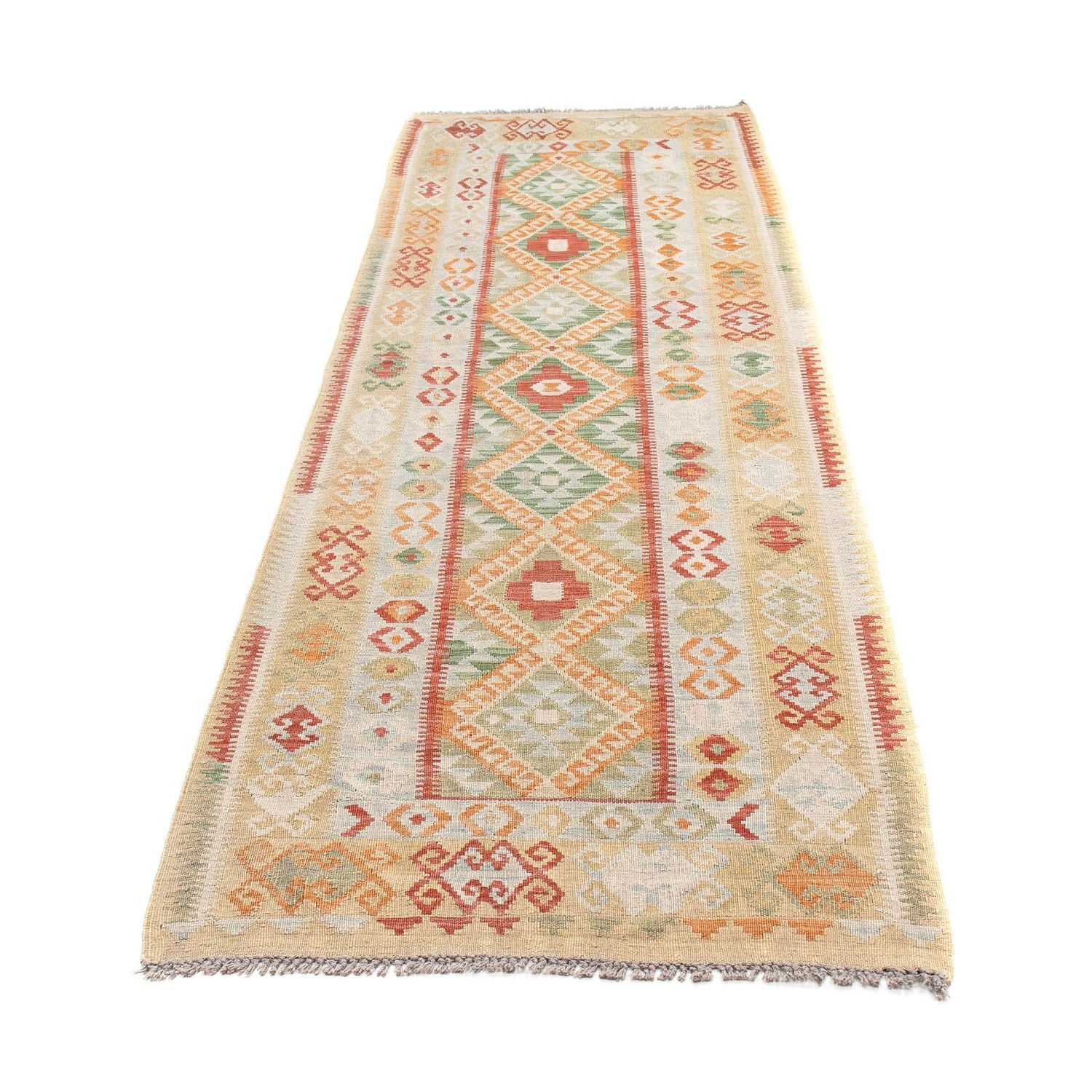 Tappeto corsia Tappeto Kelim - Splash - 287 x 83 cm - multicolore