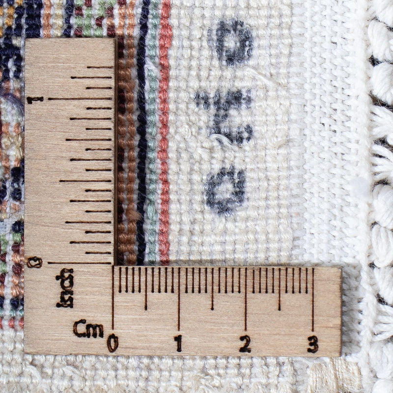 Tappeto corsia Tappeto di seta - Seta del Kashmir - 302 x 74 cm - multicolore