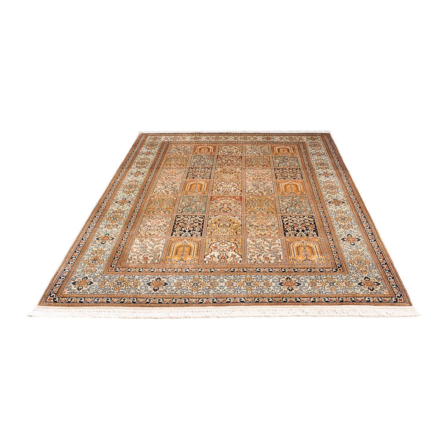 Tappeto di seta - Seta del Kashmir - 221 x 158 cm - multicolore