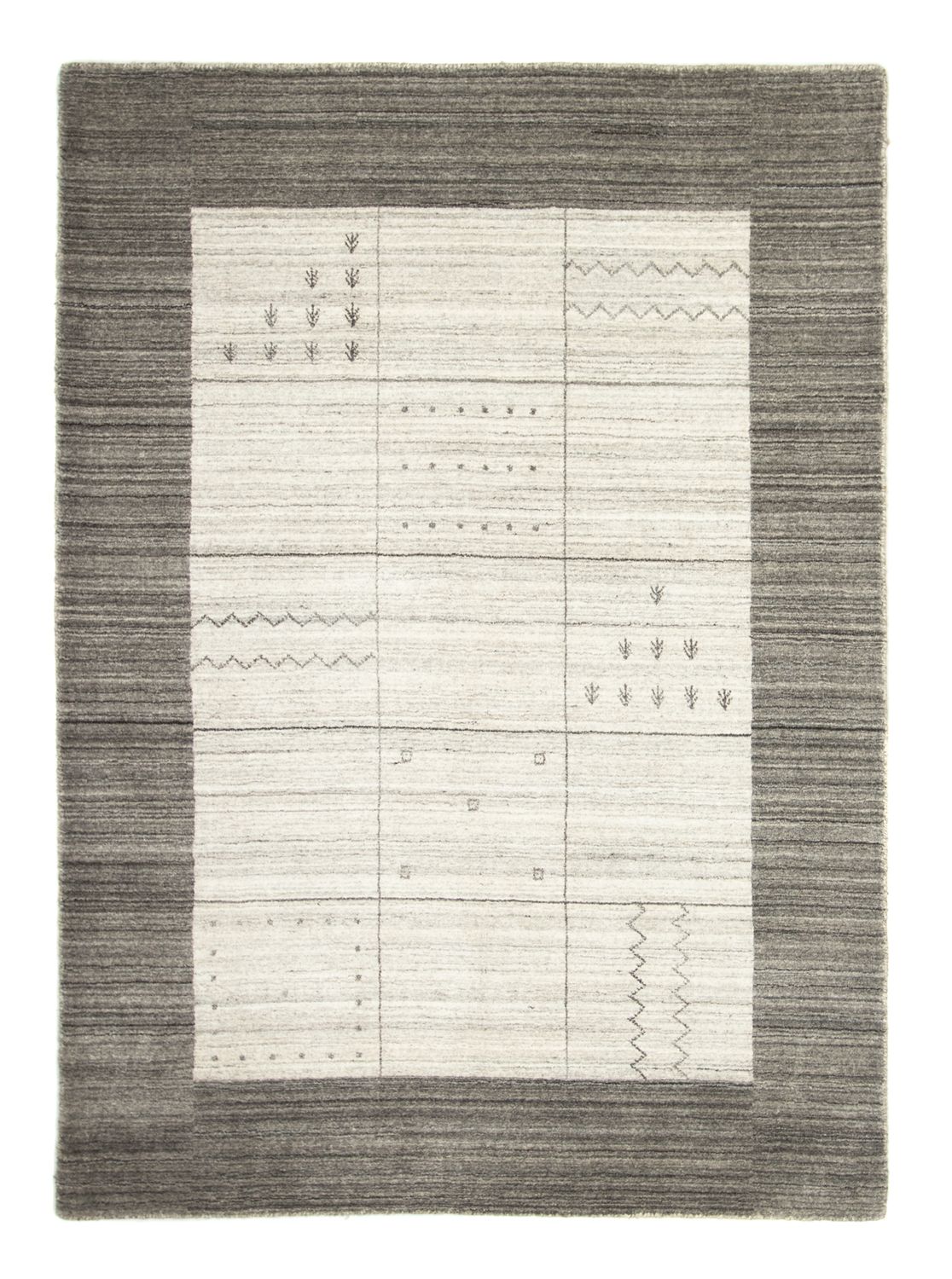 Tappeto Gabbeh - Loribaft Persero - 200 x 140 cm - grigio