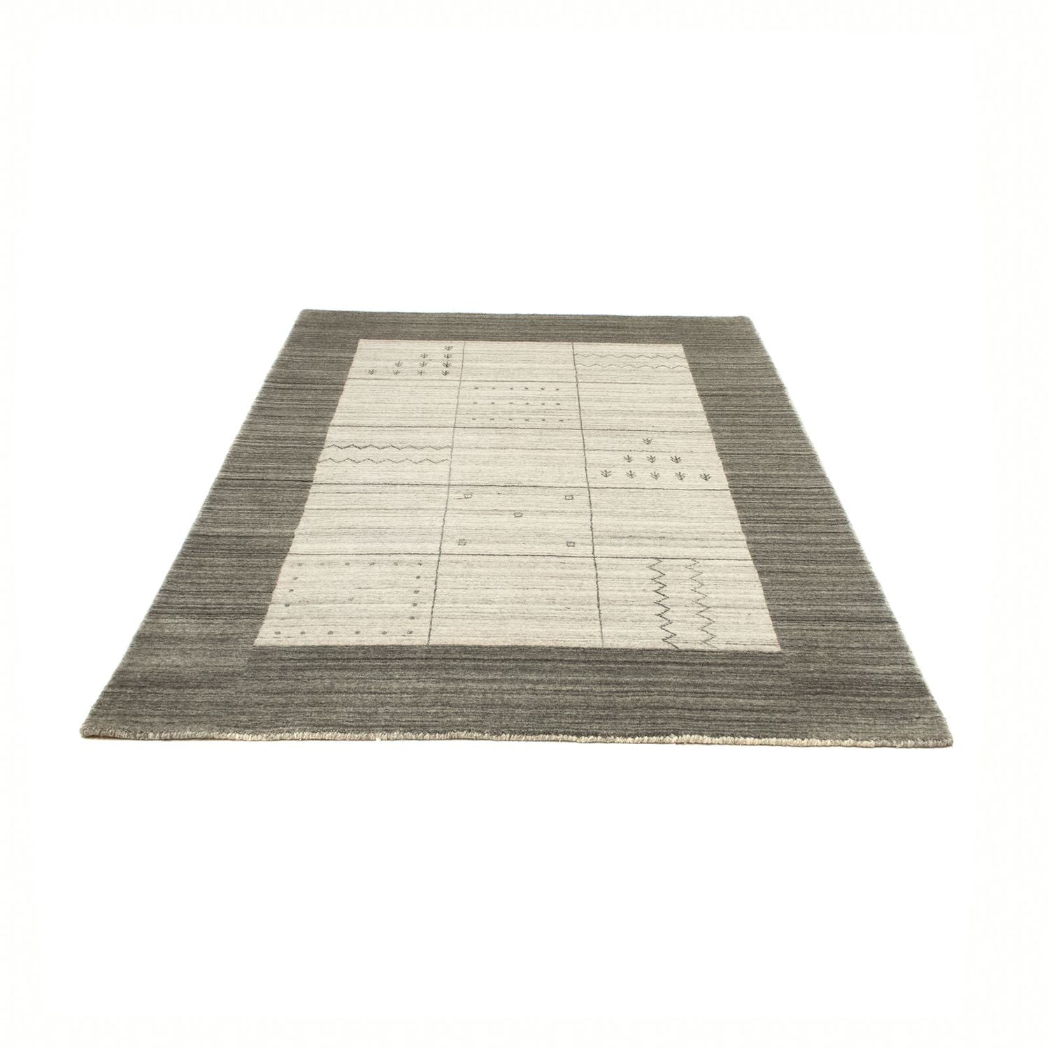 Tappeto Gabbeh - Loribaft Persero - 200 x 140 cm - grigio