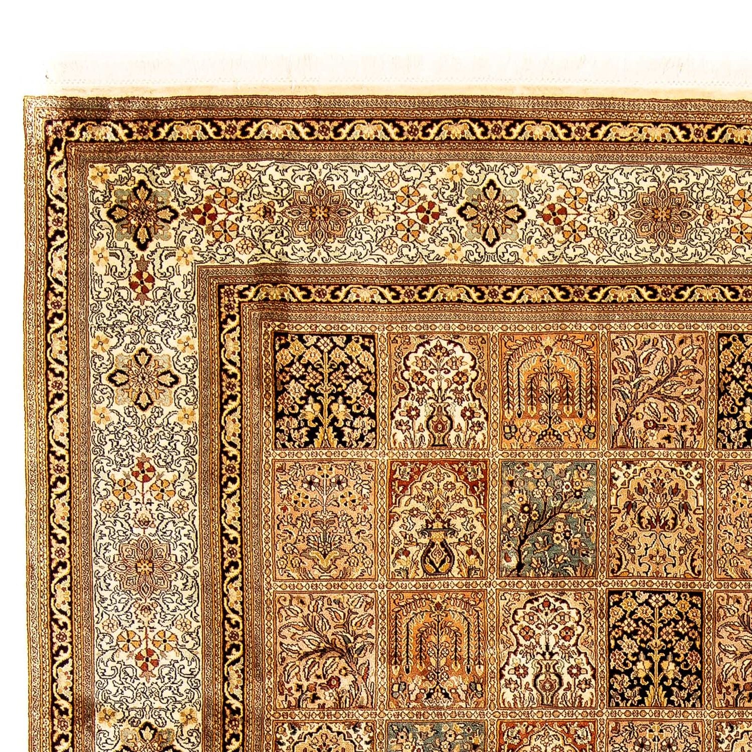 Tappeto di seta - Seta del Kashmir - 325 x 249 cm - marrone