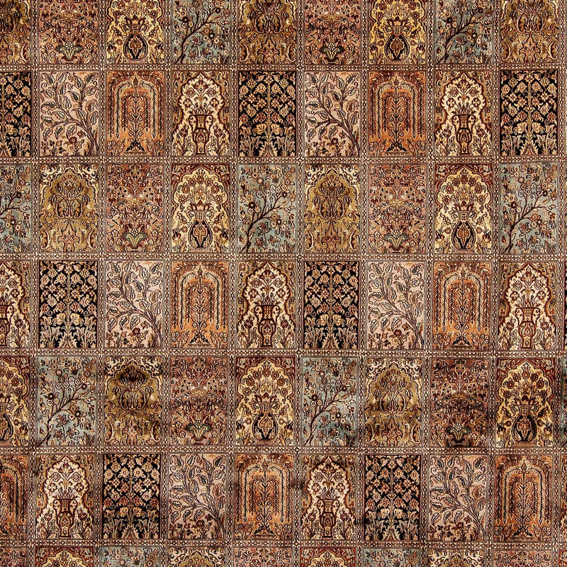 Tappeto di seta - Seta del Kashmir - 332 x 248 cm - marrone