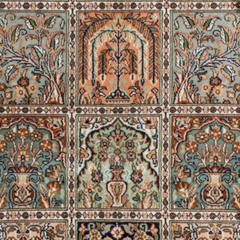 Tappeto di seta - Seta del Kashmir - 150 x 92 cm - multicolore