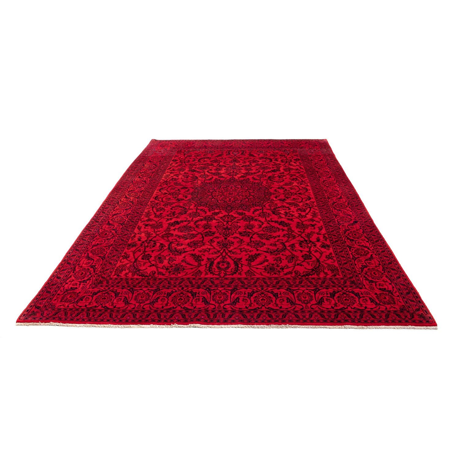 Tappeto Persero - Nain - 306 x 197 cm - rosso scuro