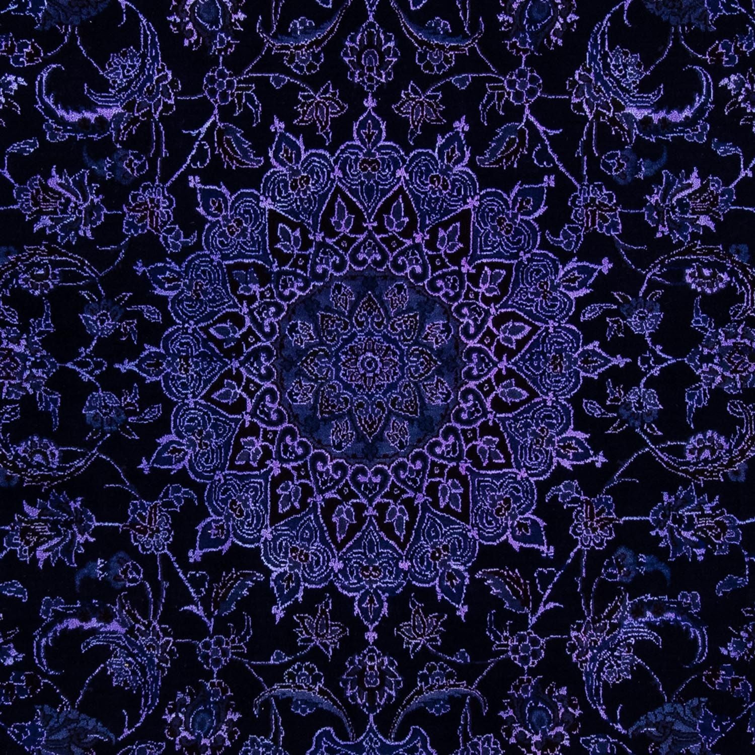 Tappeto Persero - Nain - 295 x 193 cm - blu scuro