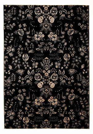 Tappeto di design - 301 x 212 cm - blu scuro