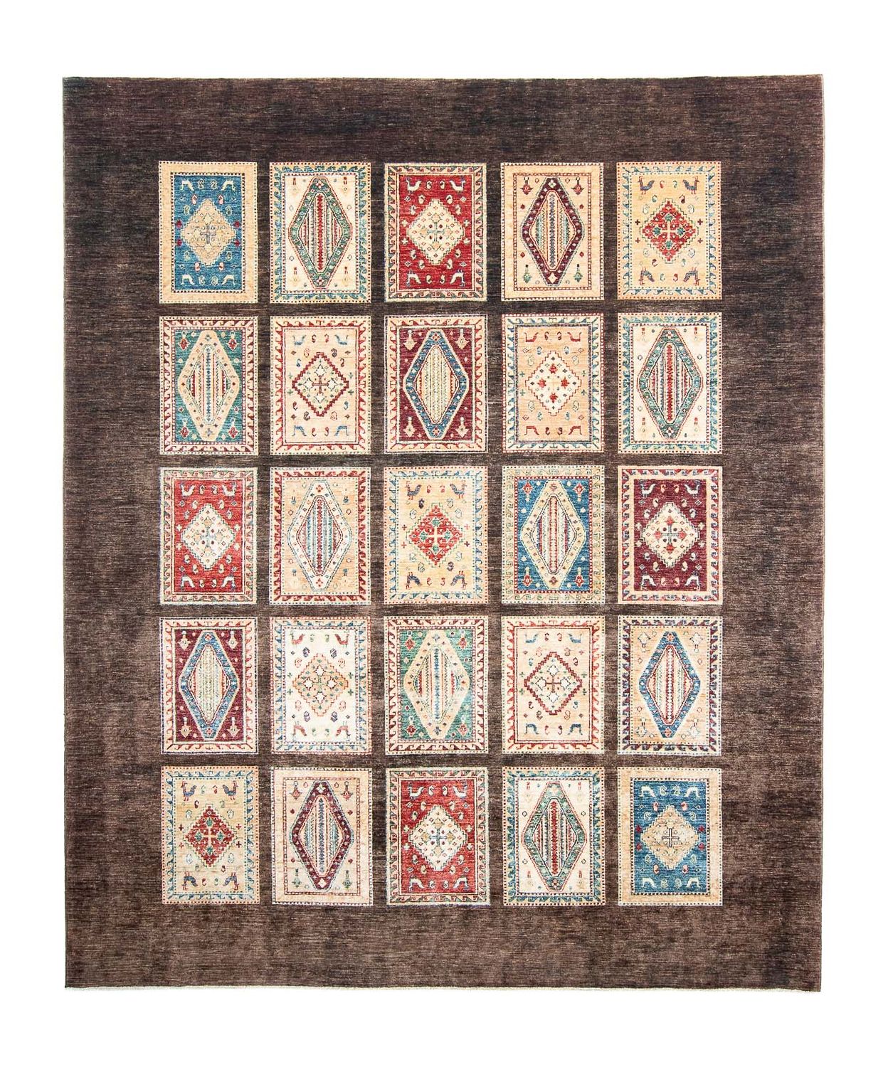 Tappeto Ziegler - Bakhtiari - 311 x 252 cm - marrone scuro