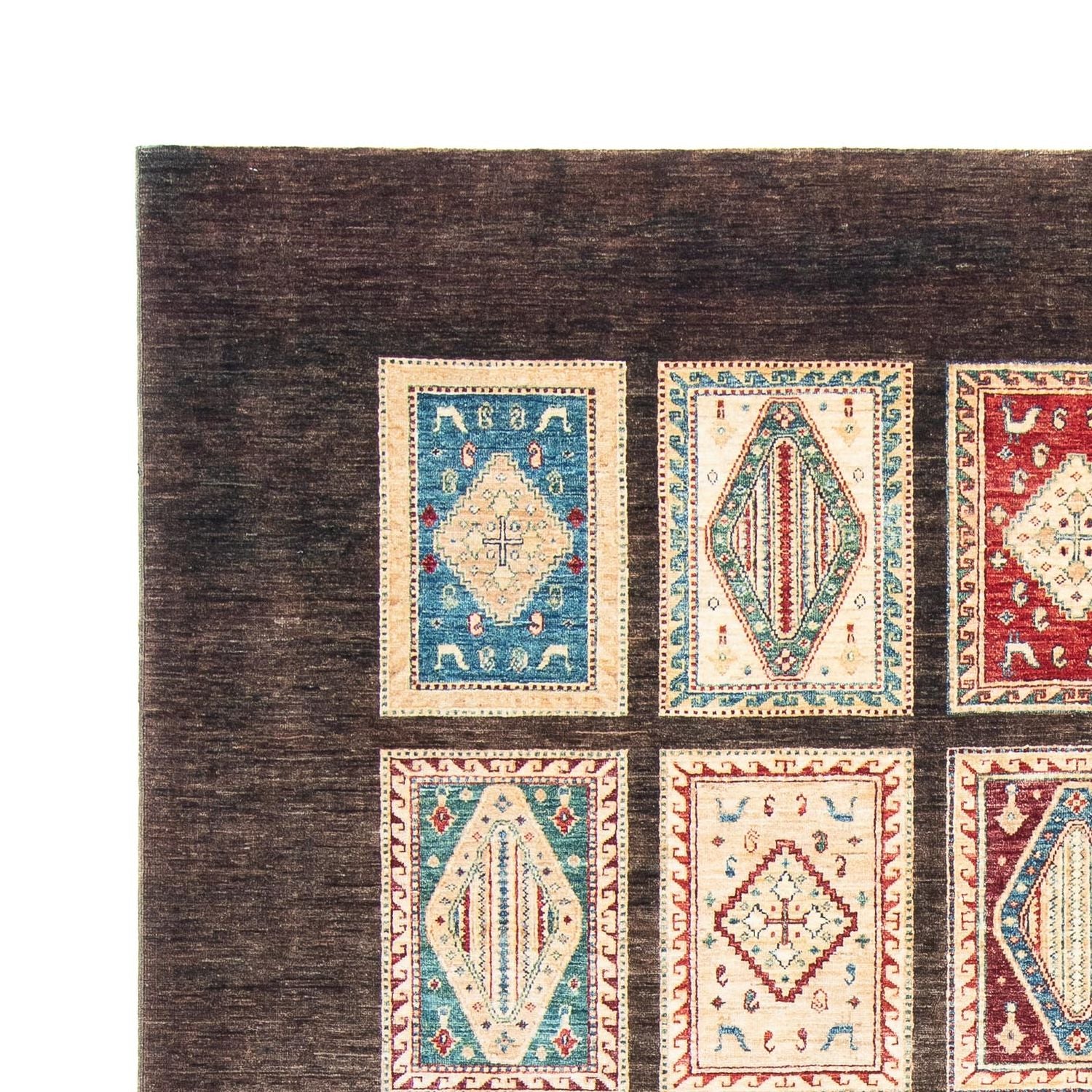 Tappeto Ziegler - Bakhtiari - 311 x 252 cm - marrone scuro