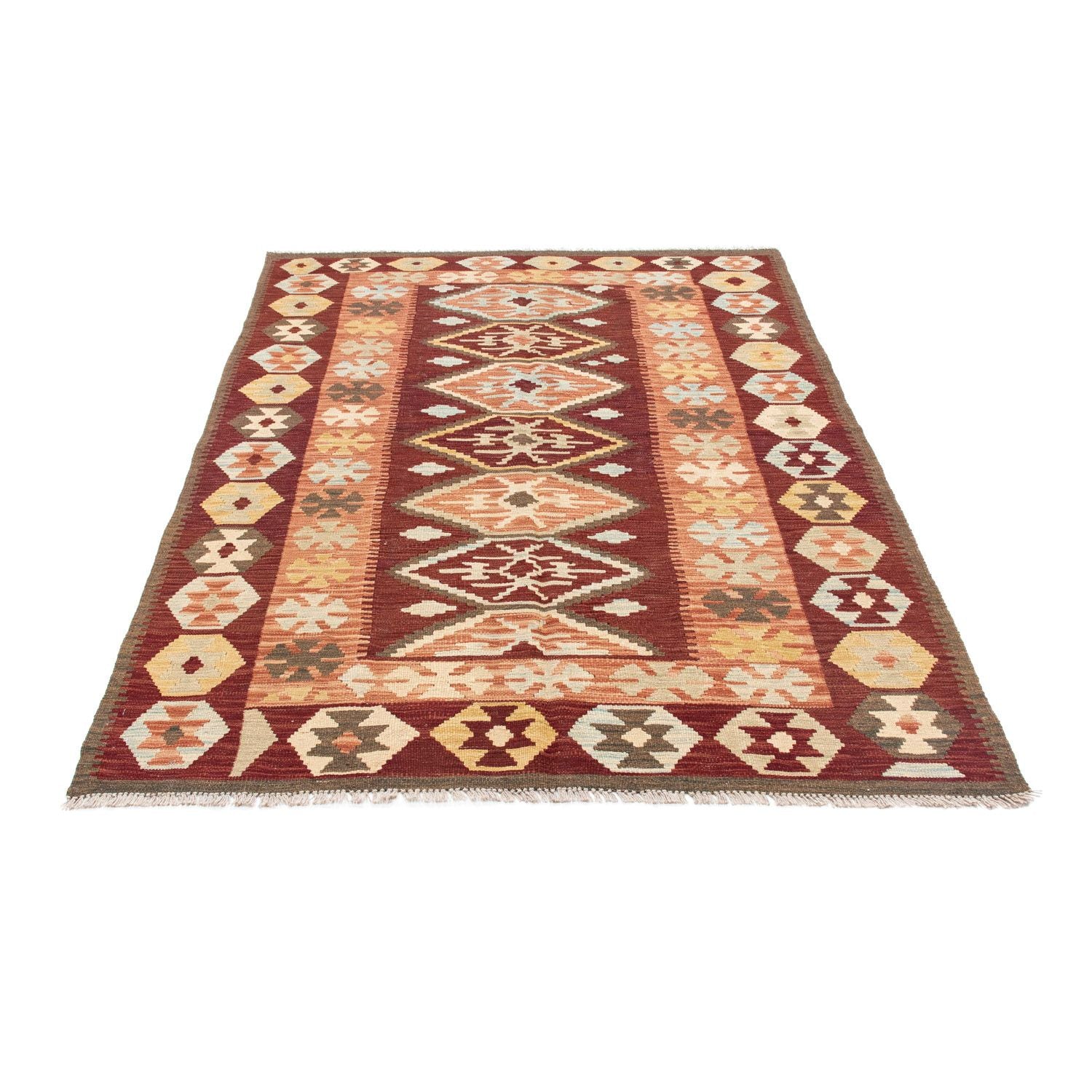 Tappeto Kelim - Orientale - 197 x 141 cm - marrone