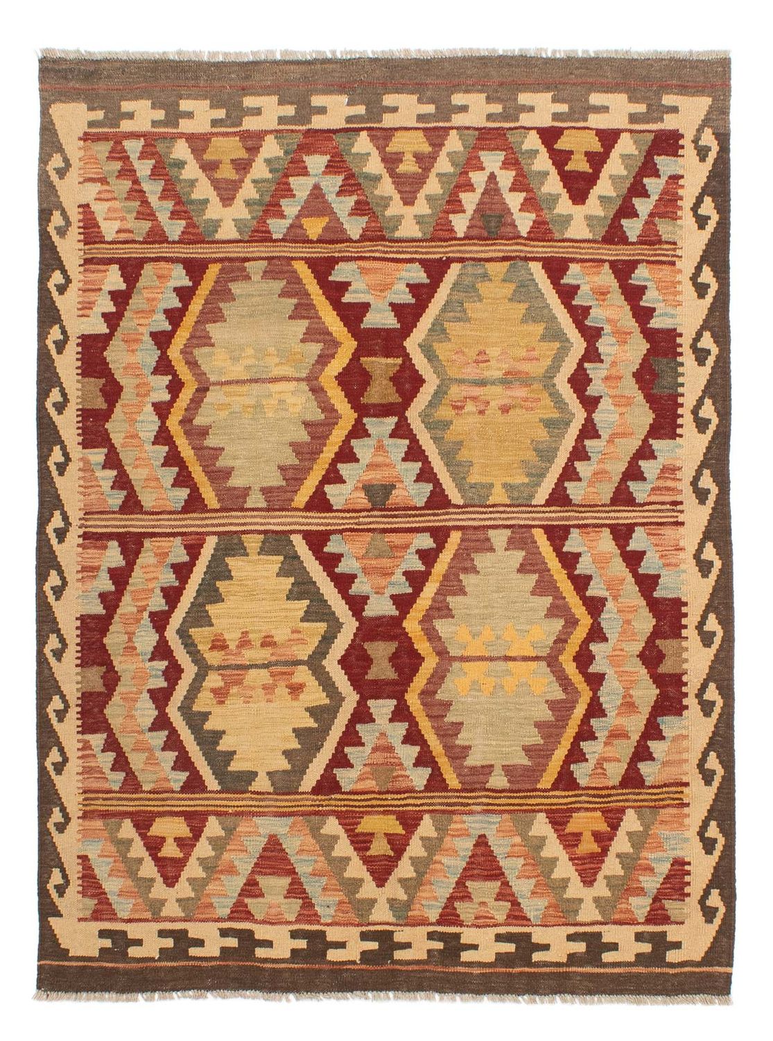 Tappeto Kelim - Splash - 190 x 145 cm - multicolore