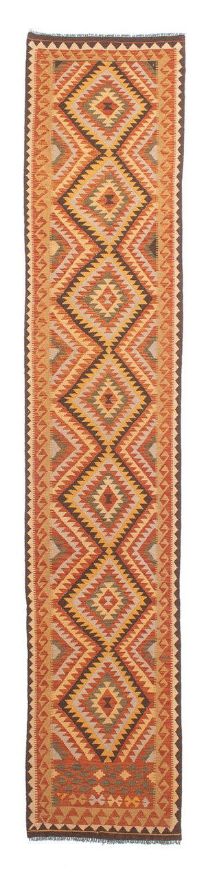 Tappeto corsia Tappeto Kelim - Splash - 394 x 76 cm - multicolore