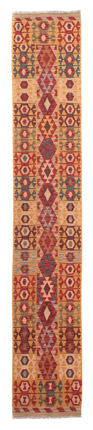 Tappeto corsia Tappeto Kelim - Splash - 394 x 70 cm - multicolore