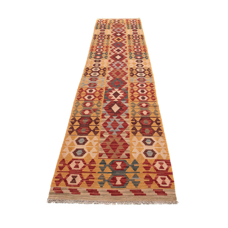 Tappeto corsia Tappeto Kelim - Splash - 394 x 70 cm - multicolore