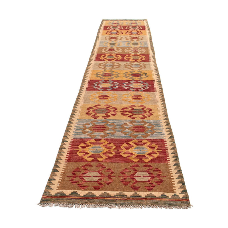 Tappeto corsia Tappeto Kelim - Splash - 407 x 76 cm - multicolore