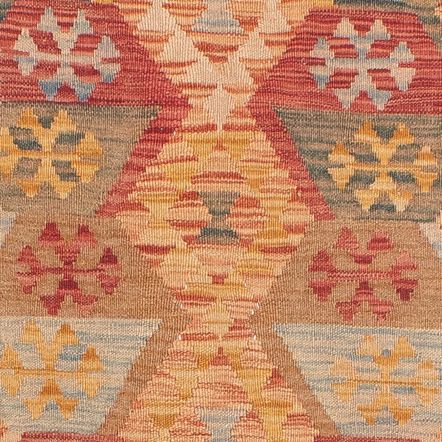Tappeto corsia Tappeto Kelim - Splash - 390 x 76 cm - rosso chiaro