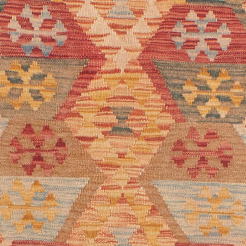 Tappeto corsia Tappeto Kelim - Splash - 390 x 76 cm - rosso chiaro