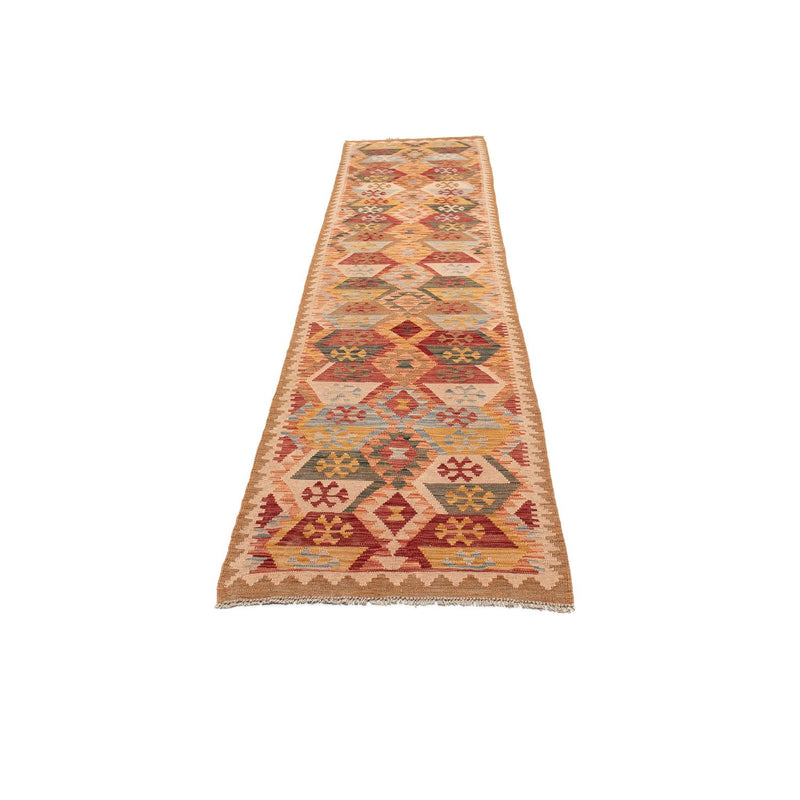 Tappeto corsia Tappeto Kelim - Splash - 390 x 76 cm - rosso chiaro