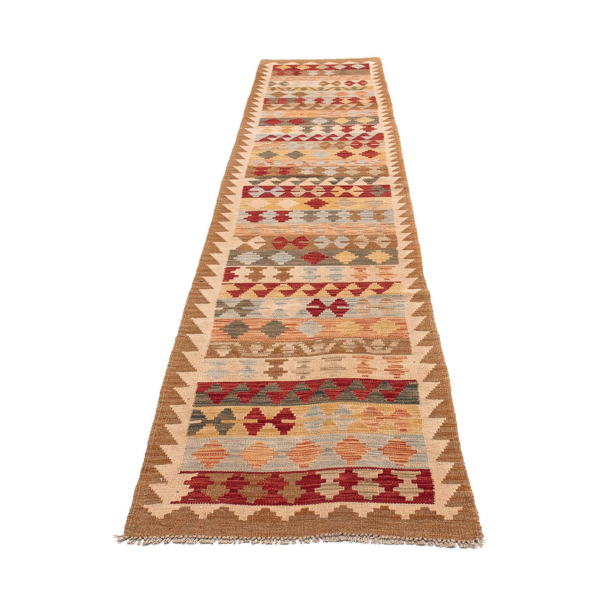 Tappeto corsia Tappeto Kelim - Splash - 396 x 69 cm - multicolore