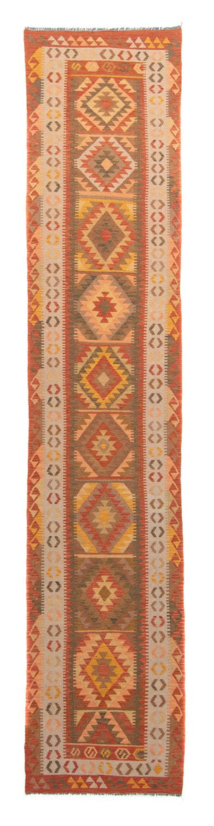 Tappeto corsia Tappeto Kelim - Splash - 435 x 86 cm - multicolore