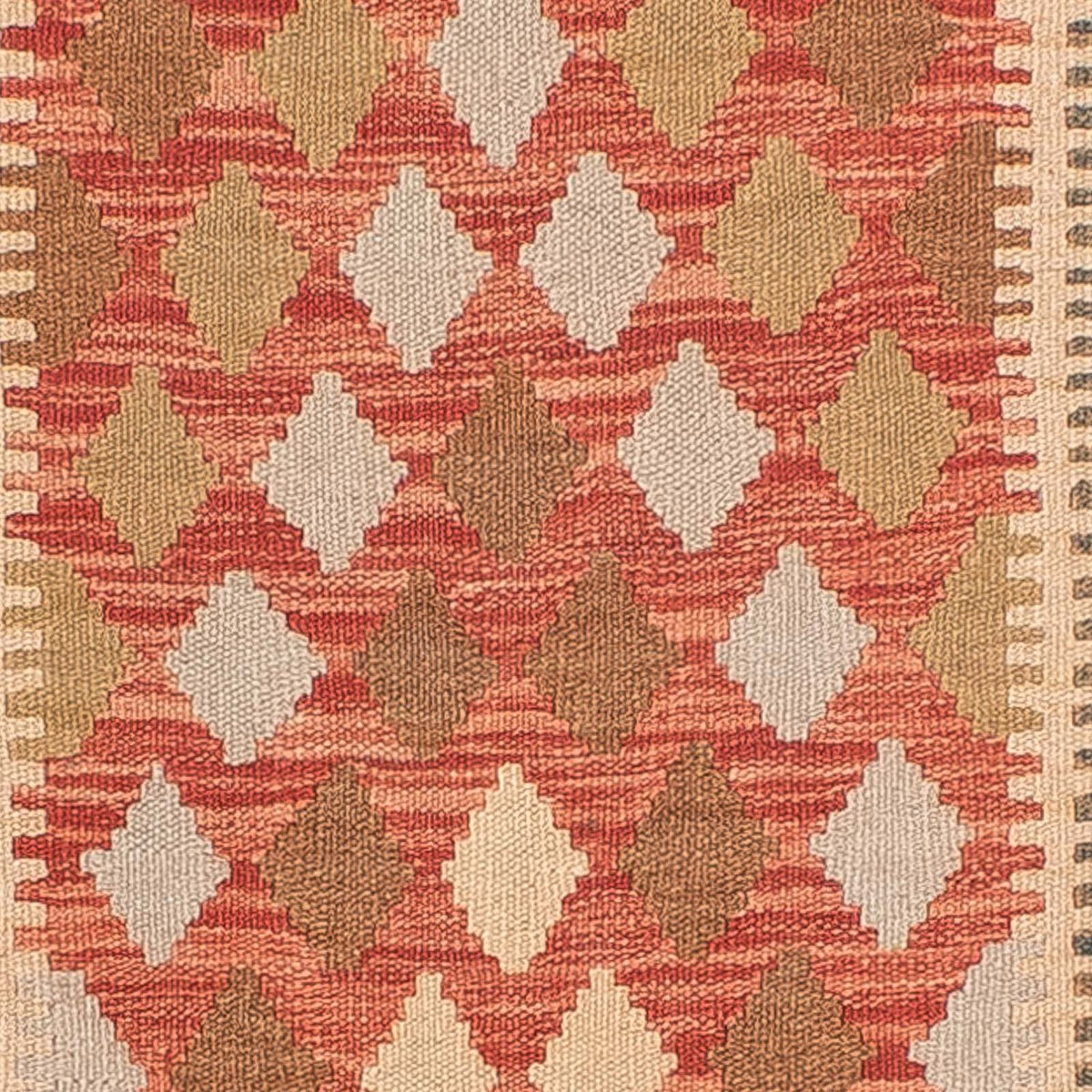 Tappeto corsia Tappeto Kelim - Splash - 300 x 82 cm - rosso chiaro