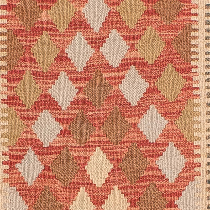 Tappeto corsia Tappeto Kelim - Splash - 300 x 82 cm - rosso chiaro