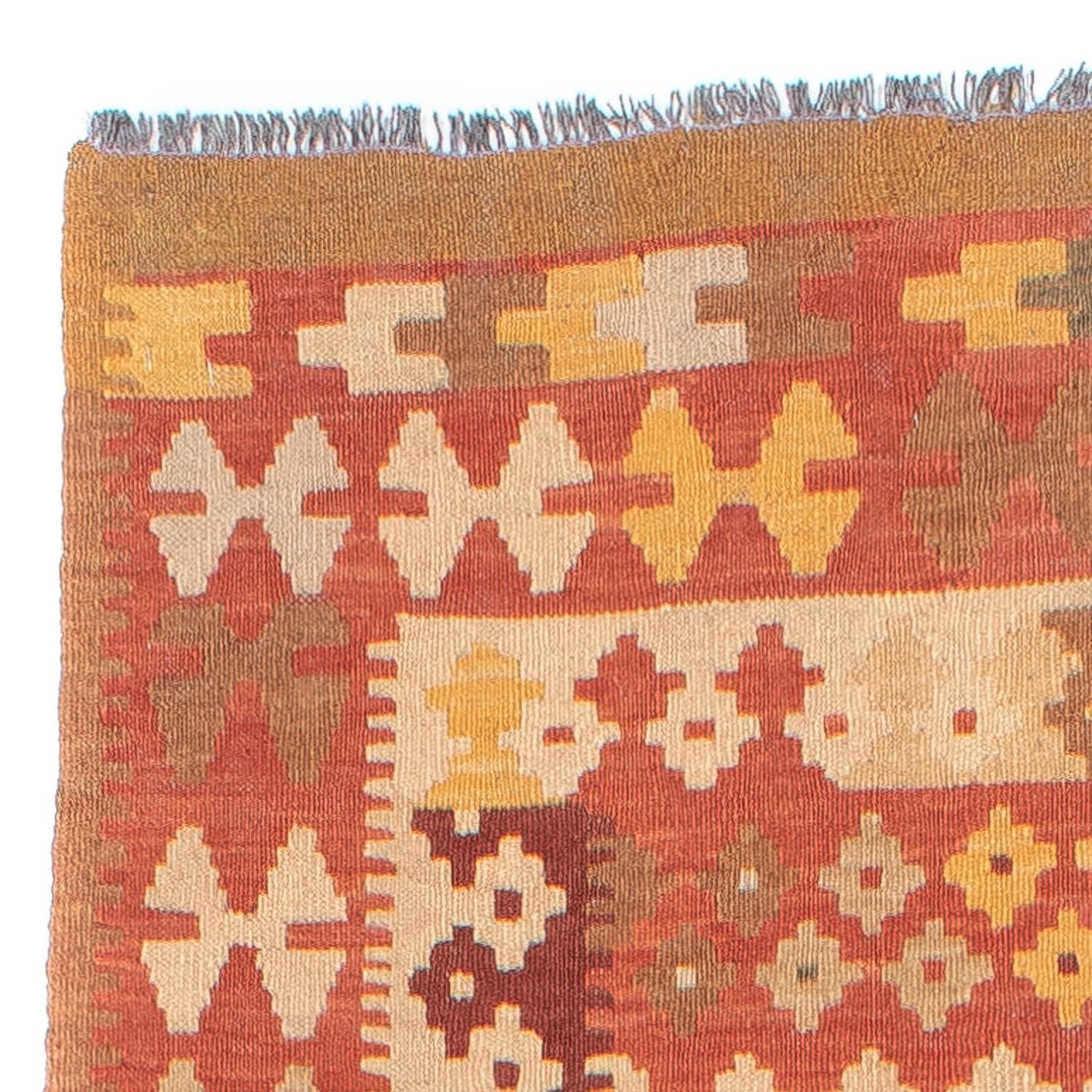 Tappeto corsia Tappeto Kelim - Splash - 323 x 90 cm - rosso chiaro