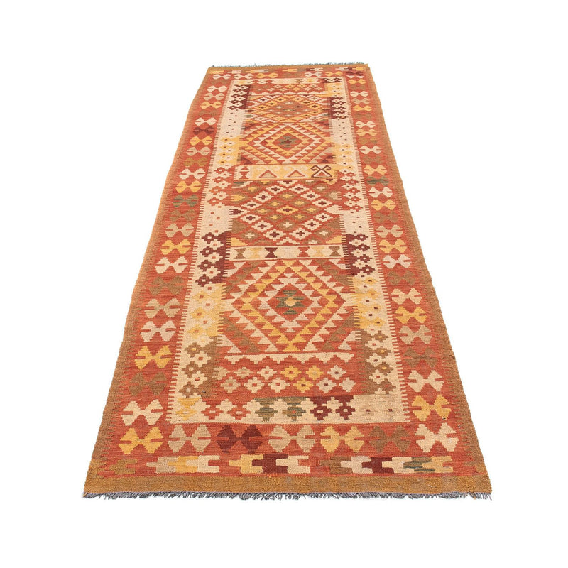 Tappeto corsia Tappeto Kelim - Splash - 323 x 90 cm - rosso chiaro