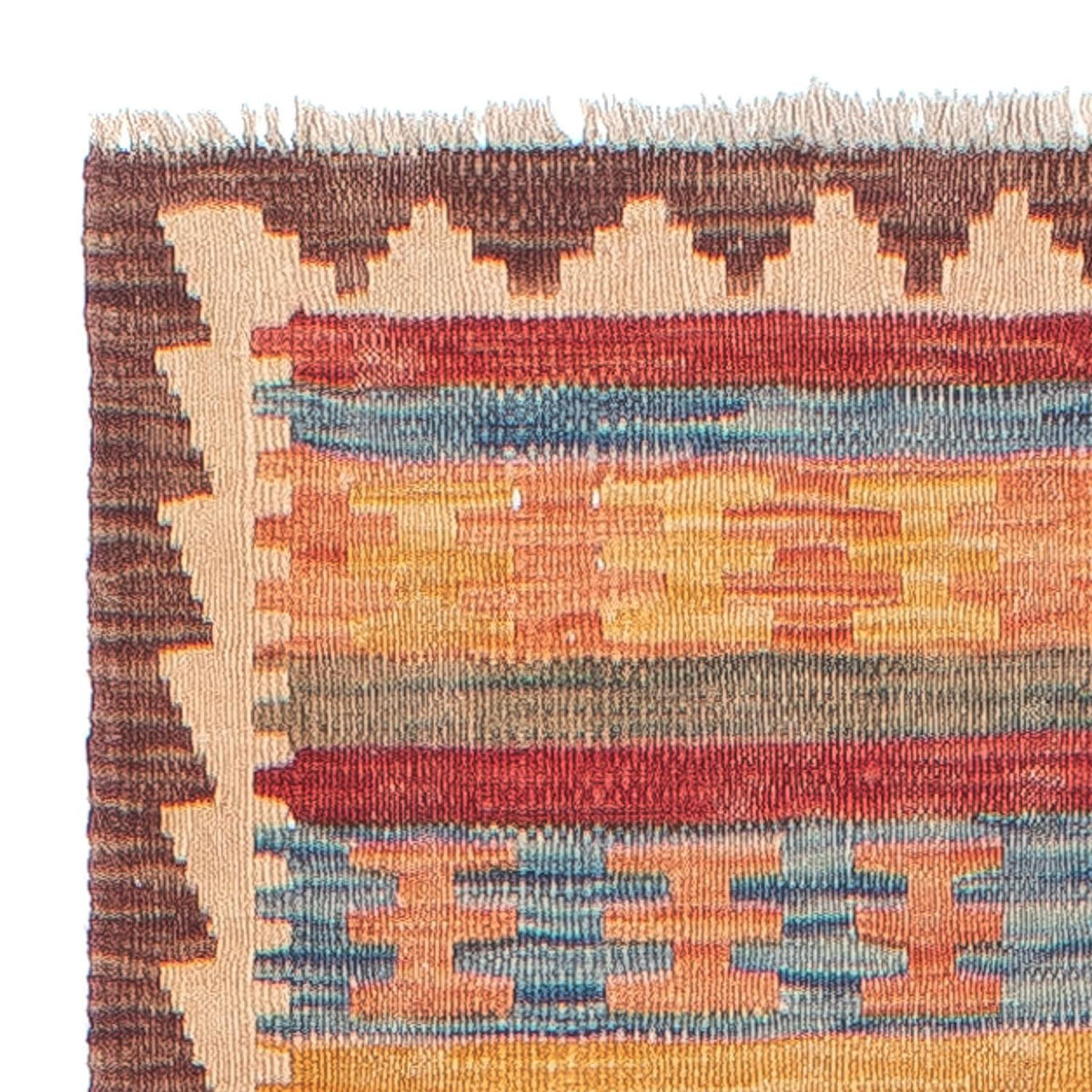 Tappeto corsia Tappeto Kelim - Splash - 288 x 69 cm - multicolore