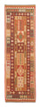 Tappeto corsia Tappeto Kelim - Splash - 309 x 93 cm - rosso chiaro