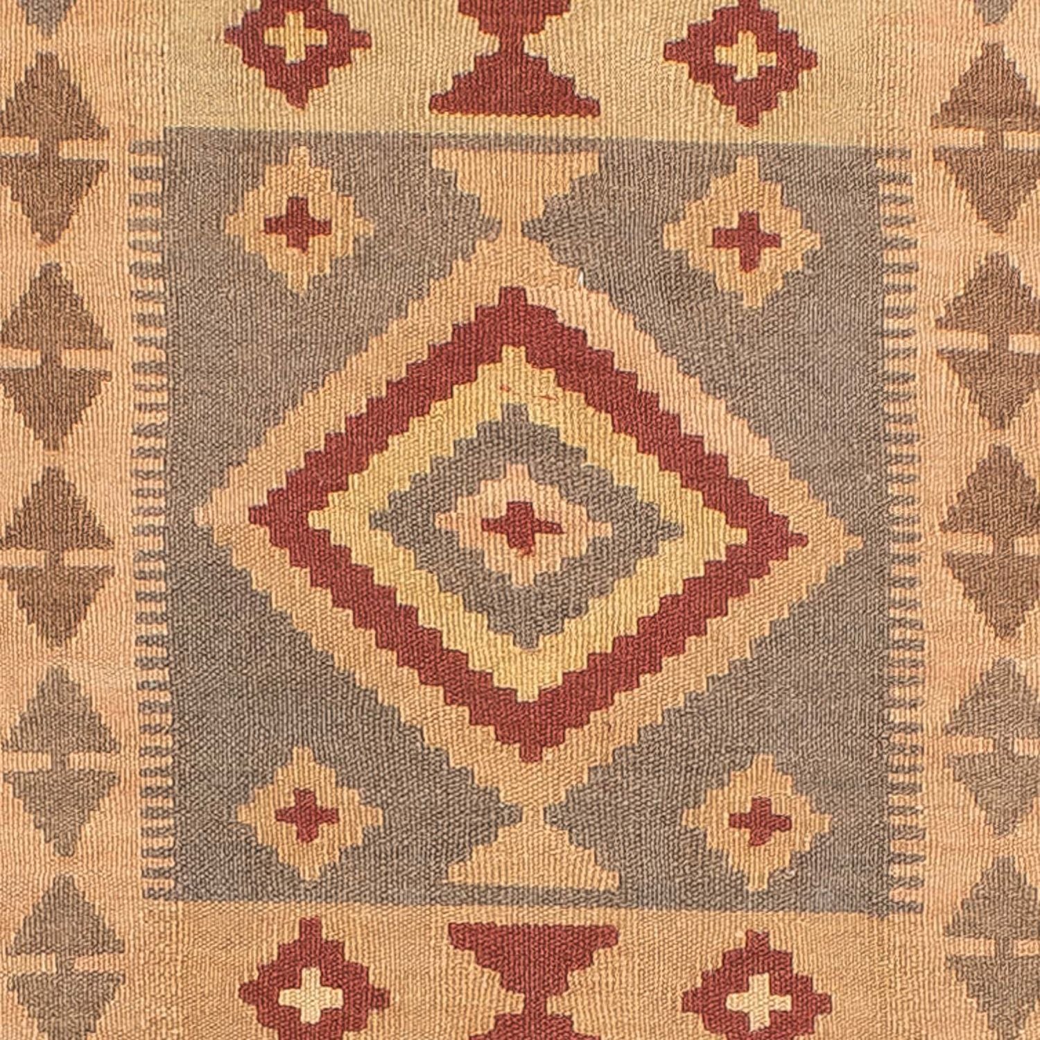 Tappeto corsia Tappeto Kelim - Splash - 301 x 80 cm - marrone chiaro