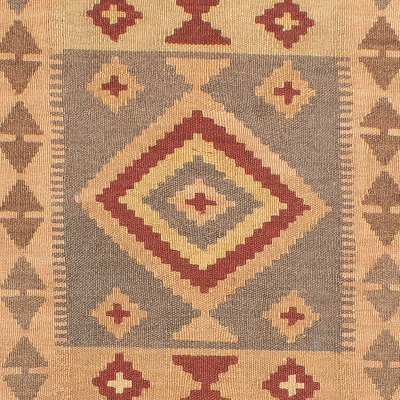 Tappeto corsia Tappeto Kelim - Splash - 301 x 80 cm - marrone chiaro