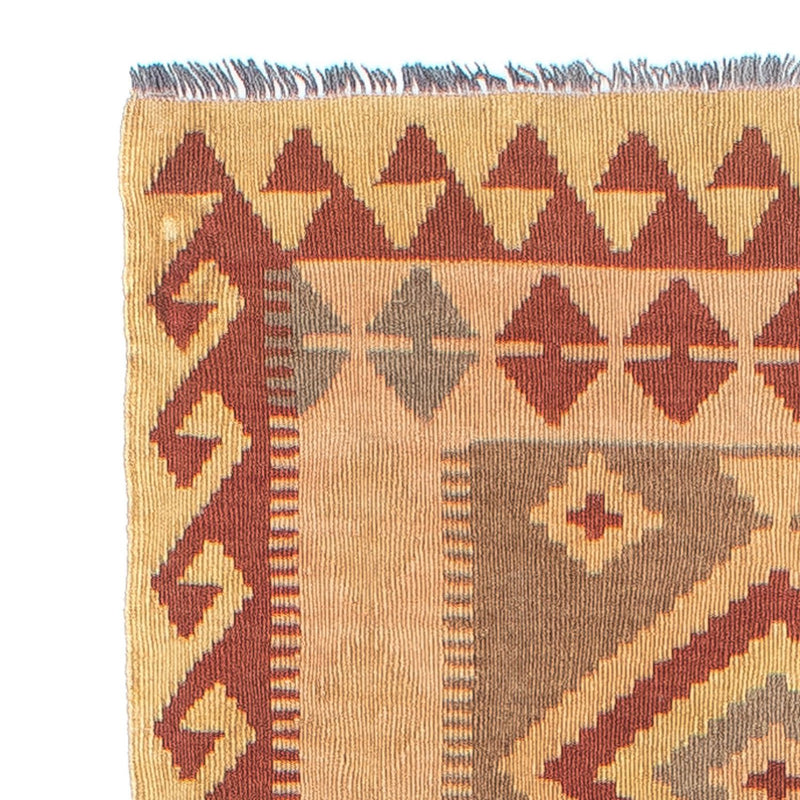 Tappeto corsia Tappeto Kelim - Splash - 301 x 80 cm - marrone chiaro