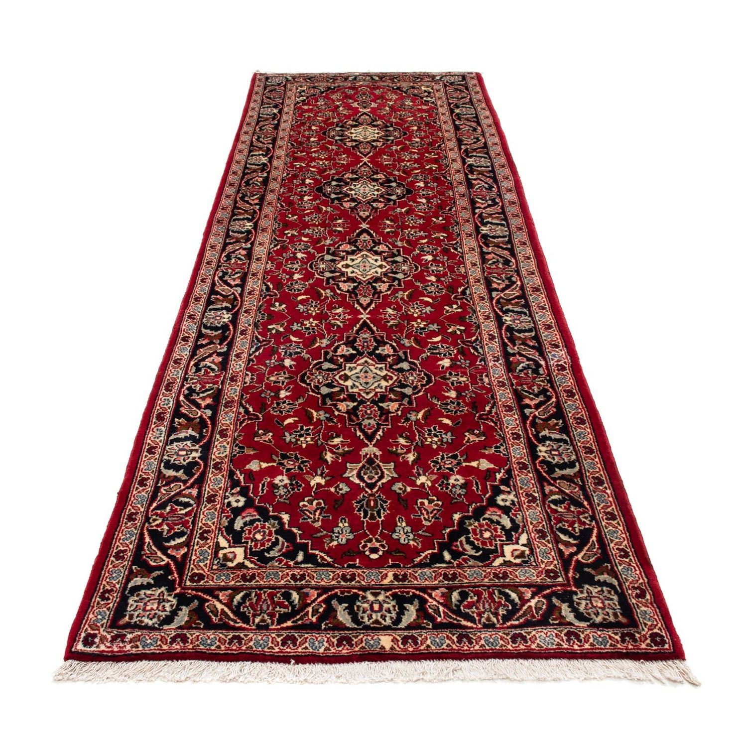Tappeto corsia Tappeto Persero - Keshan - 340 x 98 cm - rosso scuro