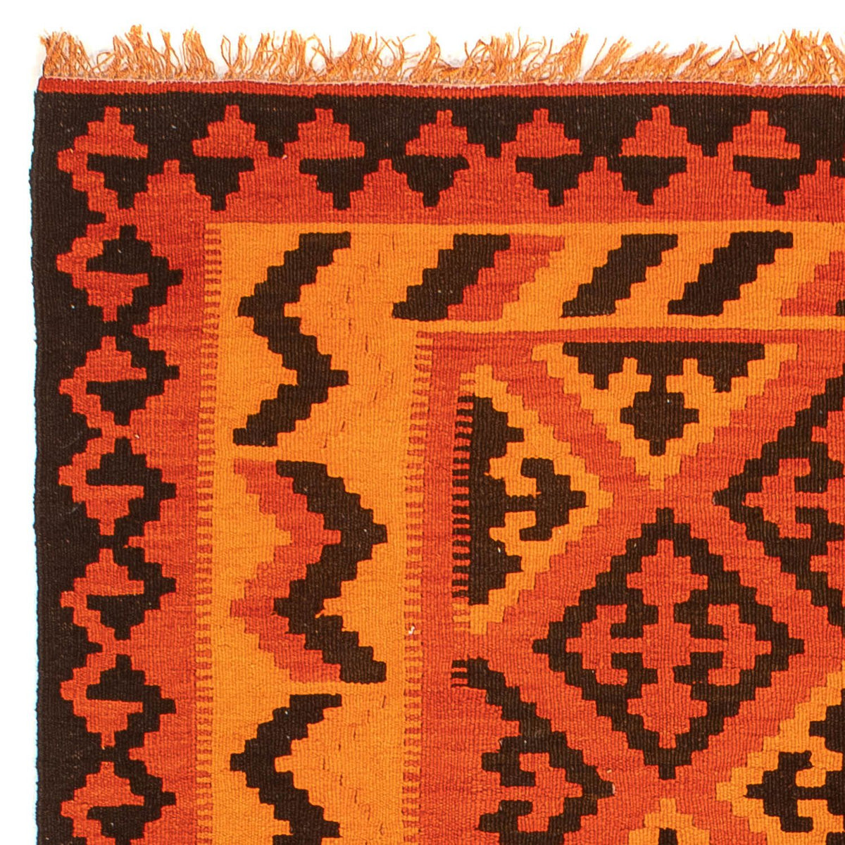 Tappeto Kelim - Orientale - 194 x 150 cm - rosso chiaro