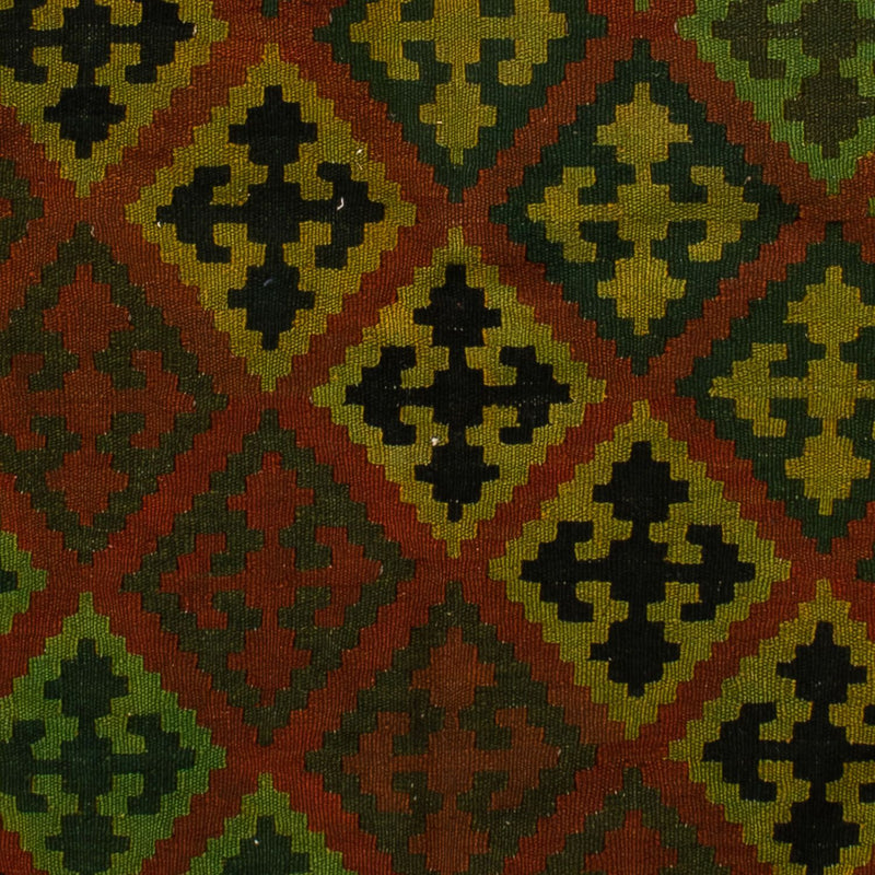 Tappeto Kelim - Orientale - 197 x 148 cm - verde scuro