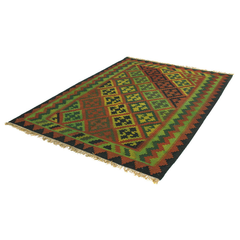 Tappeto Kelim - Orientale - 197 x 148 cm - verde scuro