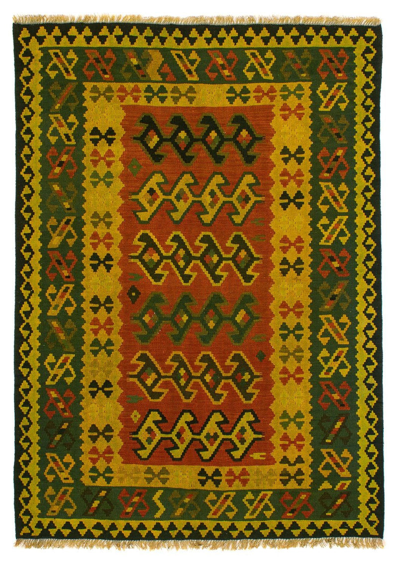 Tappeto Kelim - Orientale - 208 x 150 cm - verde scuro