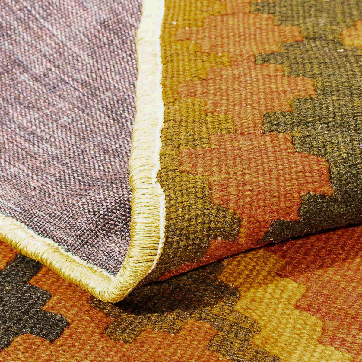 Tappeto Kelim - Orientale - 190 x 149 cm - oro