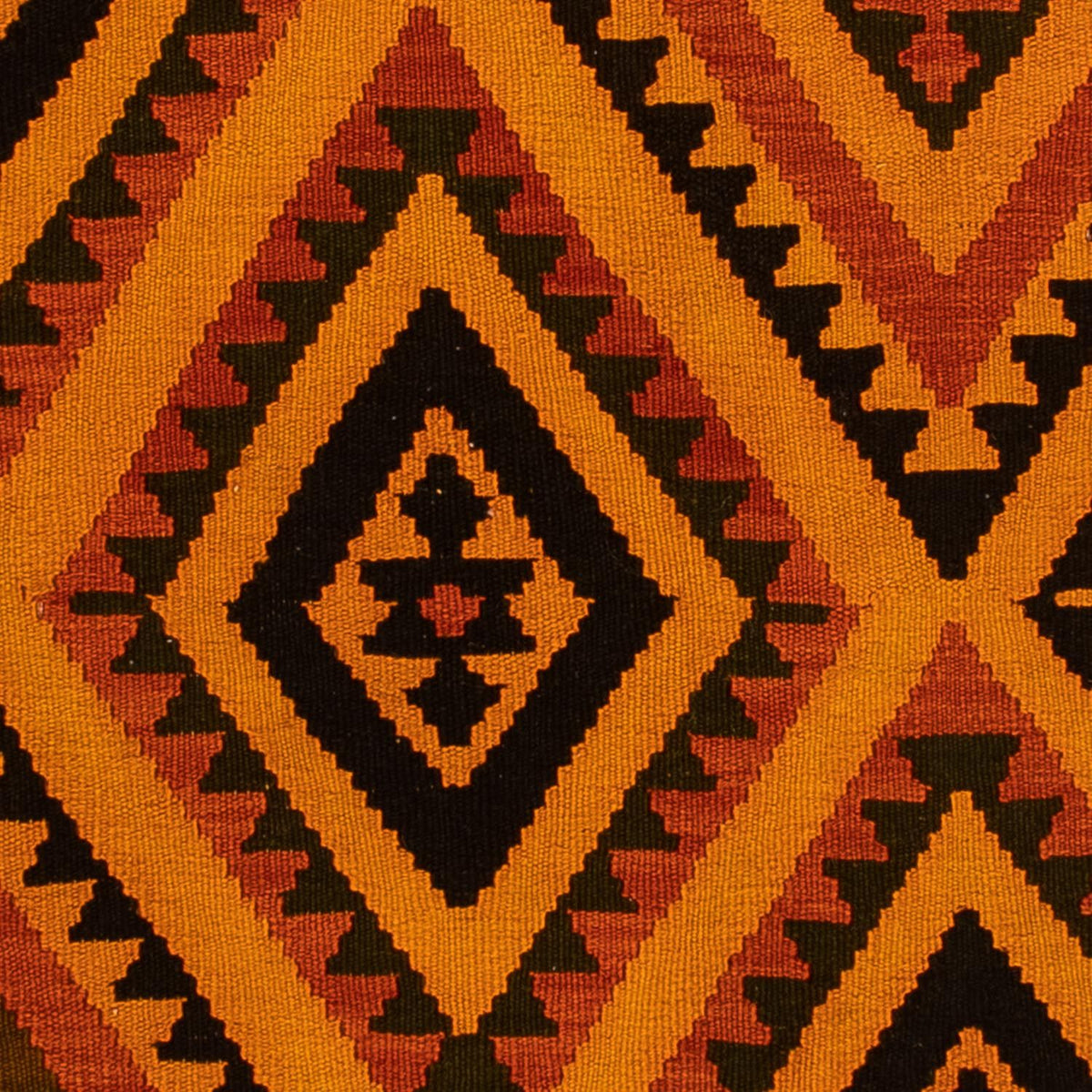 Tappeto Kelim - Orientale - 195 x 152 cm - marrone scuro