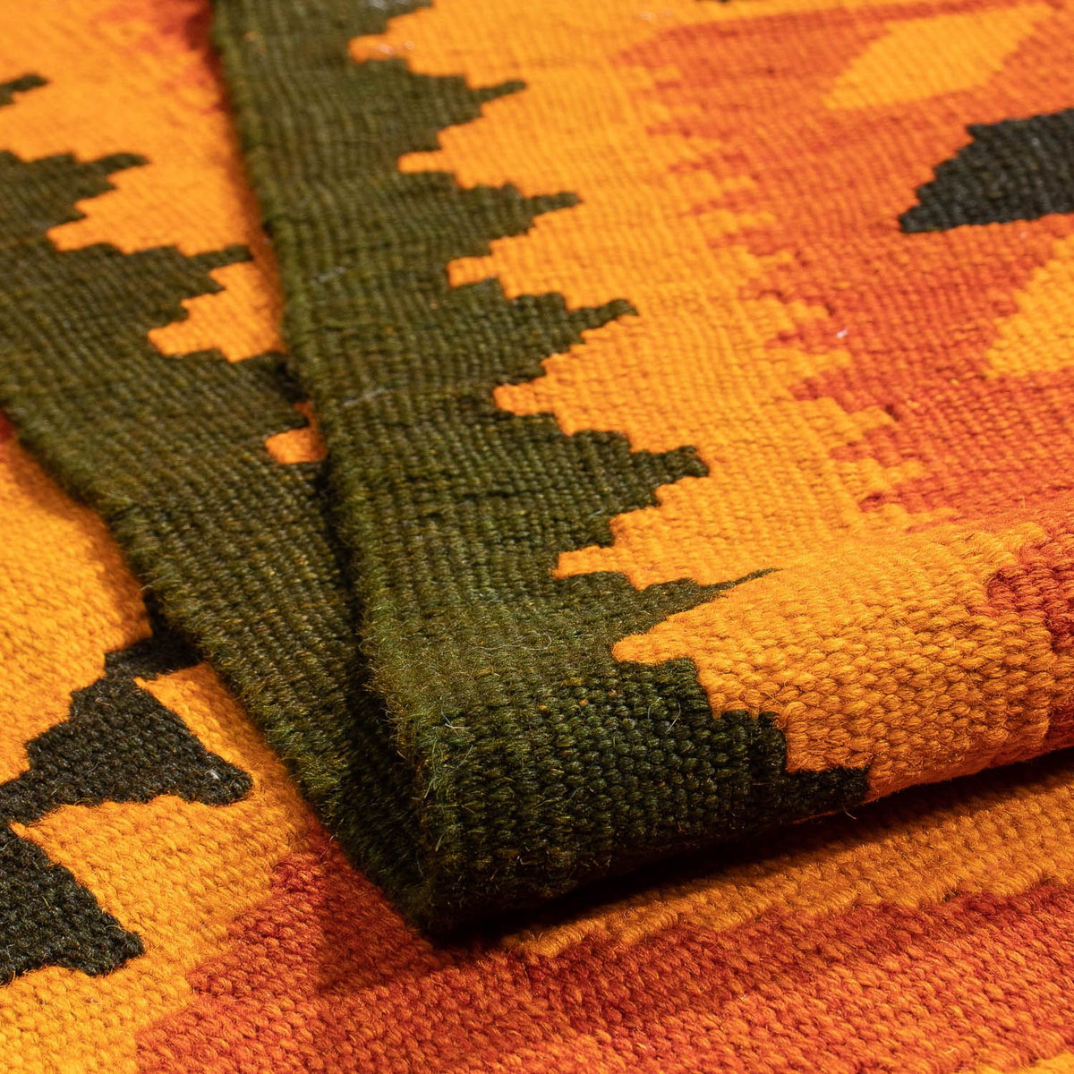 Tappeto Kelim - Orientale - 195 x 152 cm - marrone scuro