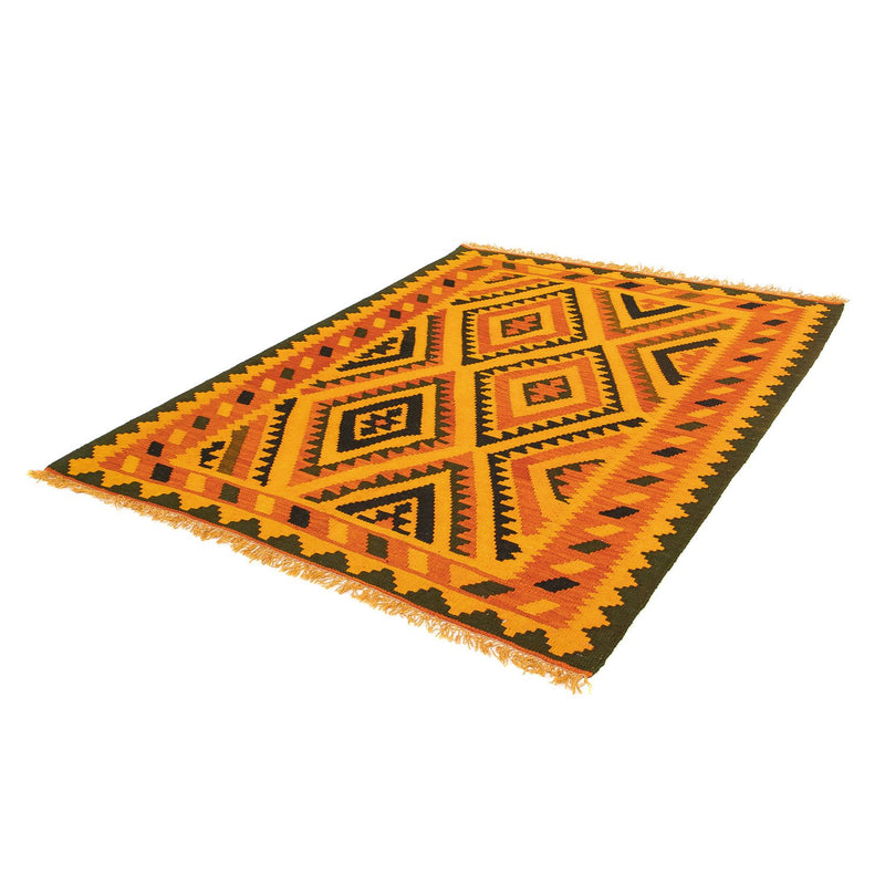 Tappeto Kelim - Orientale - 195 x 152 cm - marrone scuro