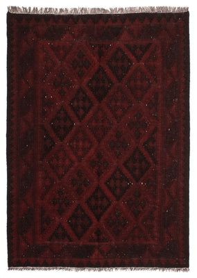 Tappeto Kelim - Orientale - 193 x 145 cm - rosso scuro