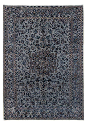 Tappeto Persero - Nain - 294 x 198 cm - blu mare