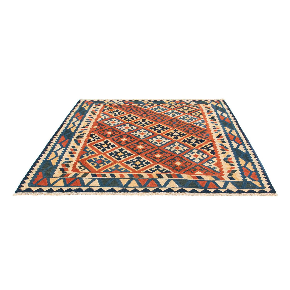 Tappeto Kelim - Orientale quadrato  - 208 x 194 cm - multicolore