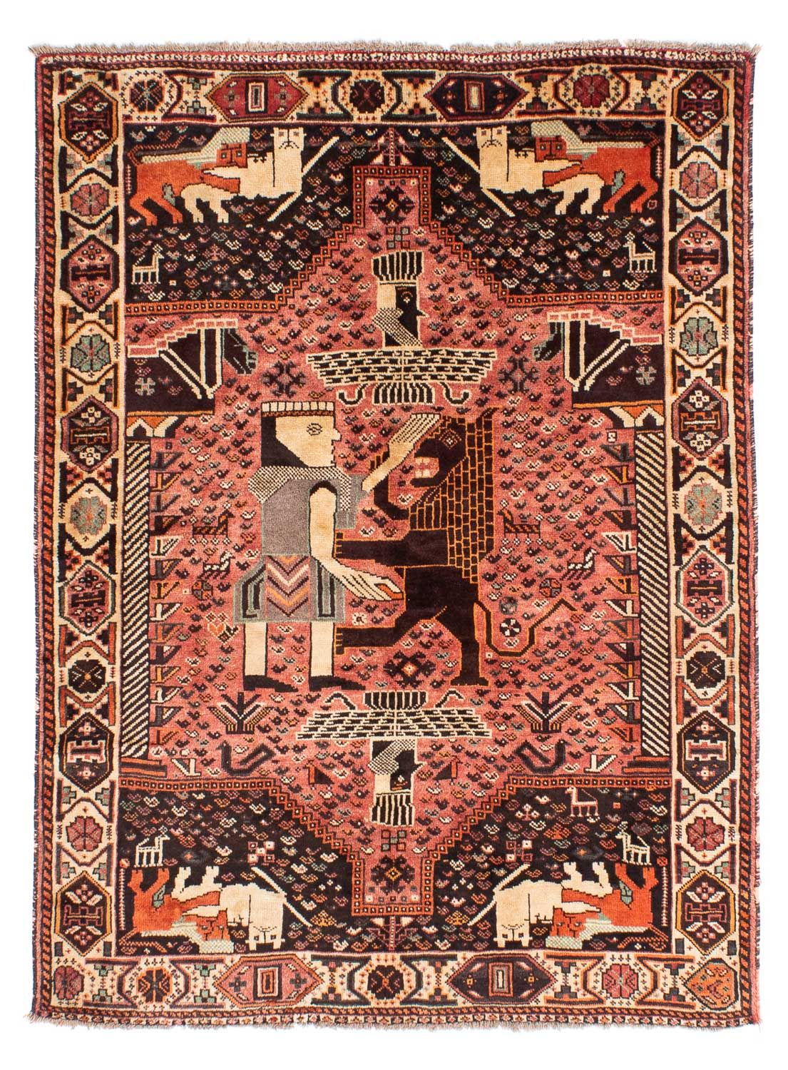 Tappeto Persero - Nomade - 192 x 155 cm - rosso chiaro