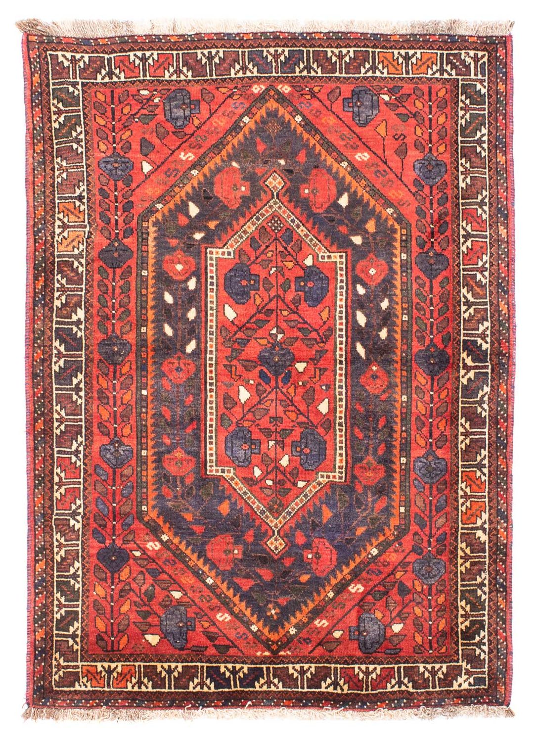 Tappeto Persero - Nomade - 180 x 127 cm - rosso scuro