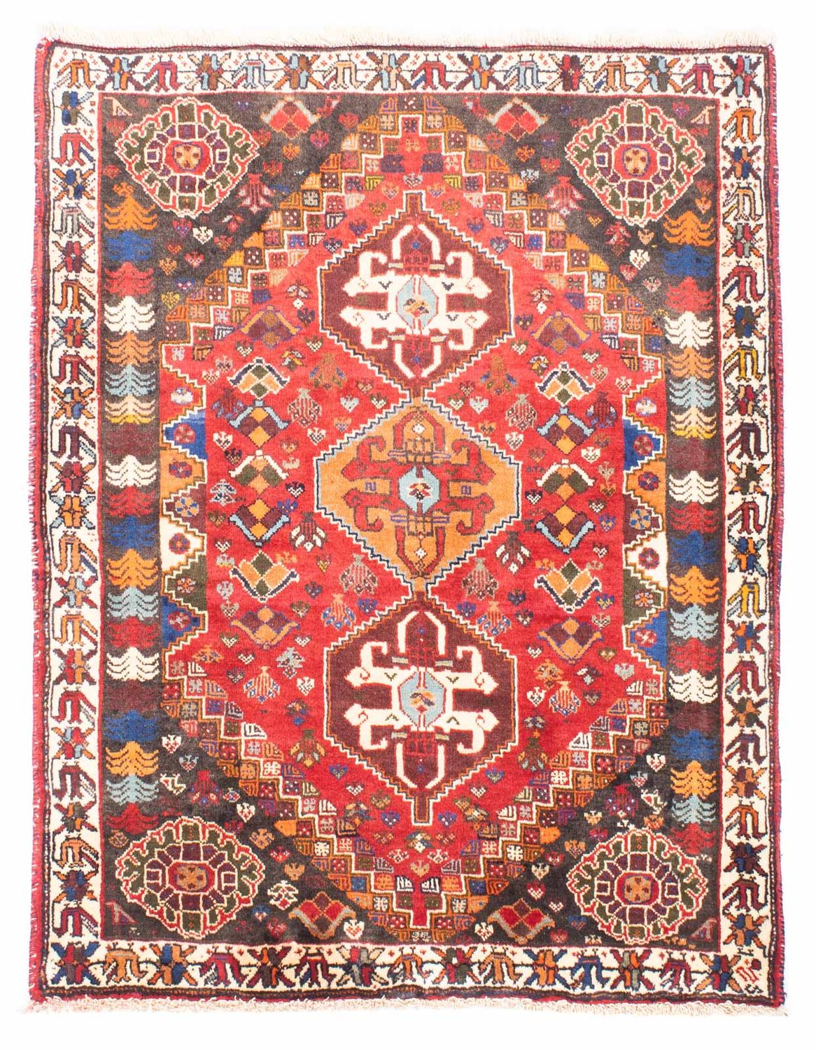Tappeto Persero - Nomade - 150 x 120 cm - rosso scuro